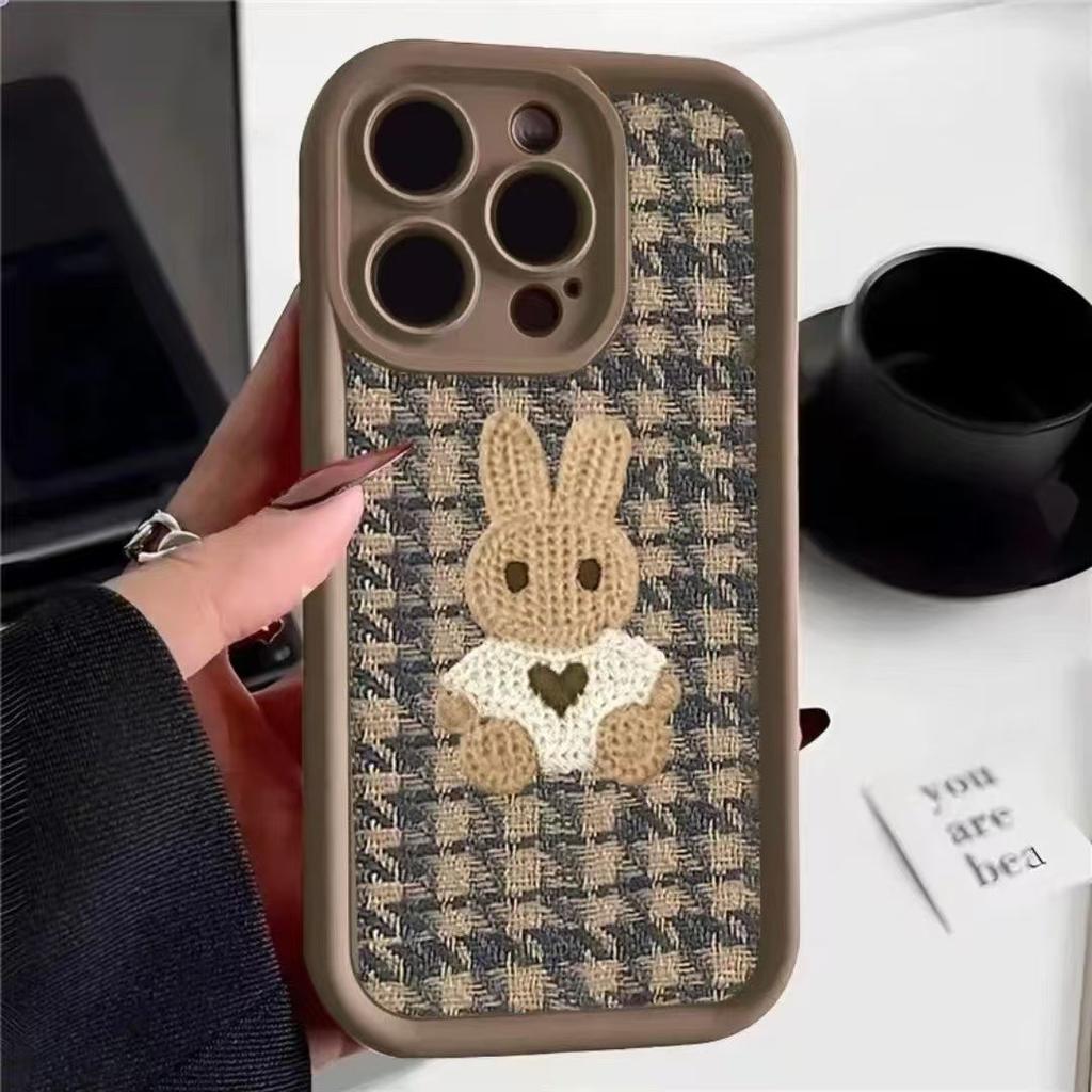 White rabbit is suitable for iphone17promax mobile phone case Apple 15 anti-drop 14pro/13 cute 16 new models