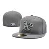 NY Baseball Cap MLB World Series Embroidered Denim Fitted Hat Sun Protection All