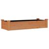 Vidaxl Raised Flower Bed with Liner, Brown, 120X45X25 Cm, Fir