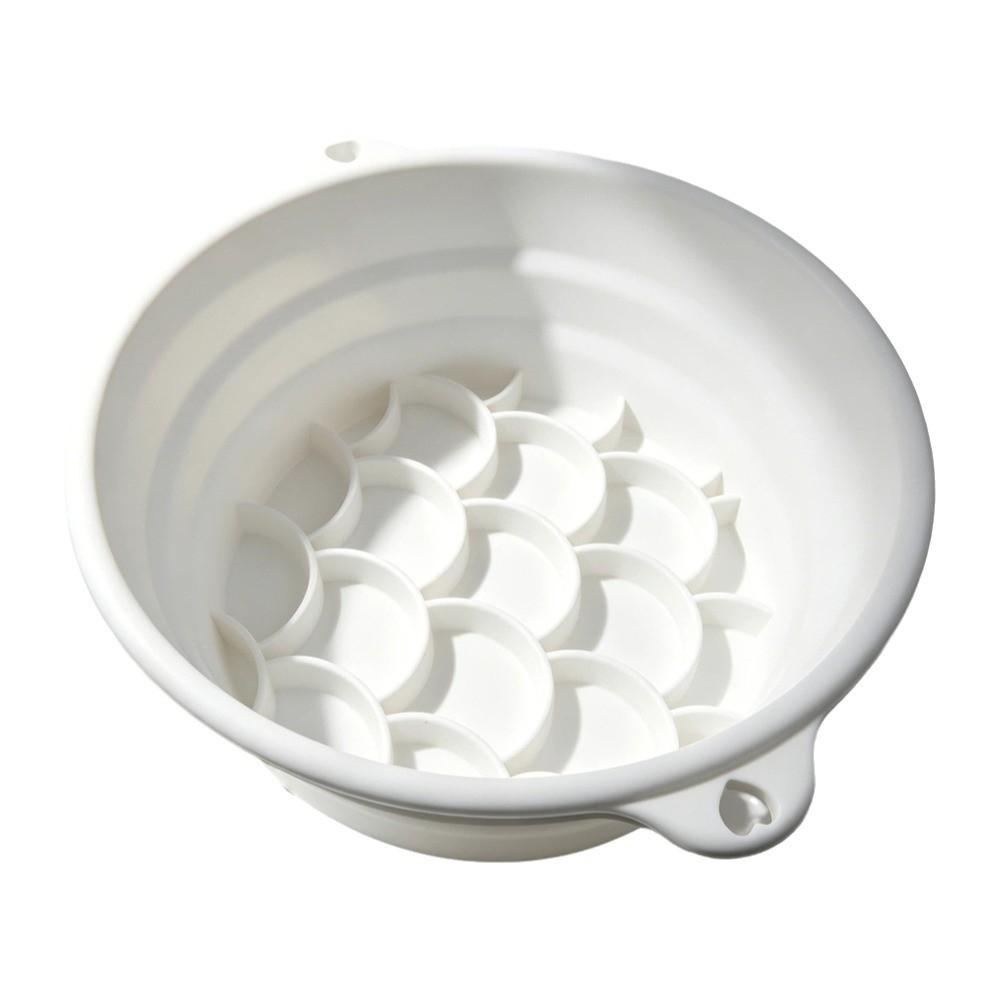 Silicone Face Ice Bath Bowl Built-in Ice Tray Skincare Washbasin Household Care