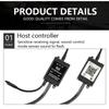 LED Car Foot Light Ambient Lamp With USB Wireless Remote Music Control Multiple Modes Automotive Interior Decorative Lights
