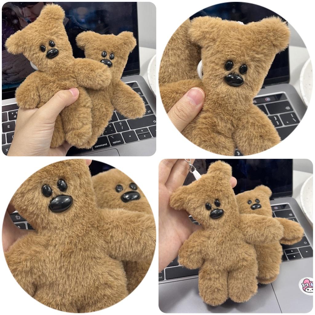 Teddy Bear Cute Plush Pendant Keychain Key Holder Decoration Bag Gifts Charm