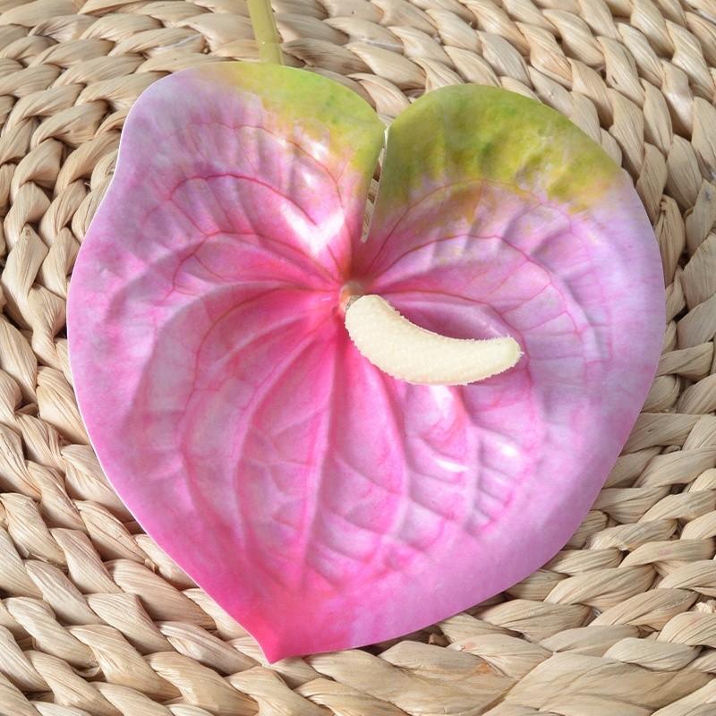 Anthurium Andraeanum Linden Fake Flower For Home Decor And Props Photography