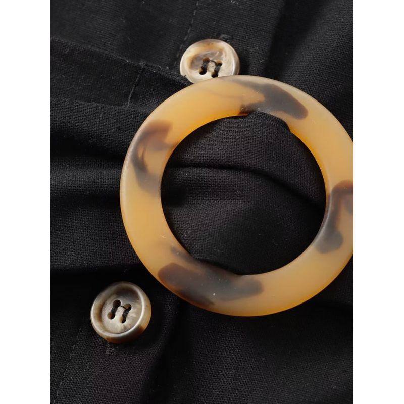 Kaslead New Arrival Women's Fashion Style Fashion V Neck Sleeveless Band Belt Shirt Dress 67047112