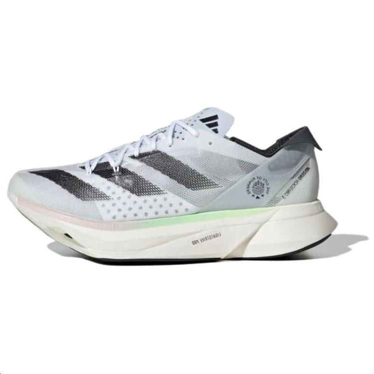 New Adidas Adizero Adios Pro 3 Cushioned Slip Resistant Low Top Casual Running Shoes Men's Gray IE3721