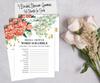 Inkdotpot Bachelorette Party Game Set Bundle Floral Of 4(50 Sheets Each) w Miss to Mrs Gold Banner Fun Bridal Shower Game