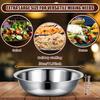 Large Stainless Steel Mixing Bowl Deep, Multi Functional for Dough Salad Soup, Rust Resistant Kitchen Essential