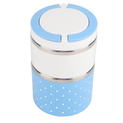2 schicht Edelstahl Isolierung Thermo Thermische Lunchbox Lebensmittel Container
