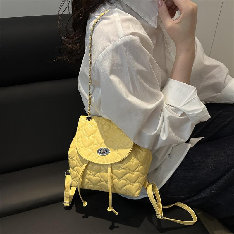 Beautiful Solid Color High-end Sense Lightweight Women's Backpack Popular Portable Shoulder Bag Backpack Women