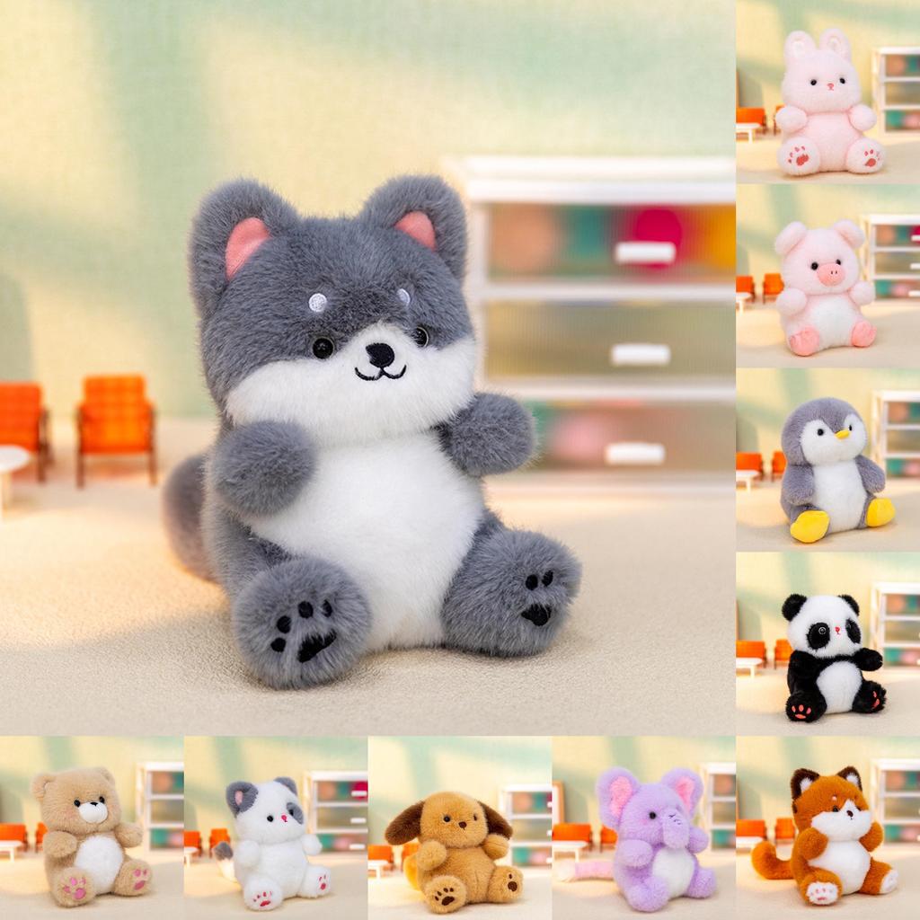 Plush Penguin Bear Rabbit Toy With Short Pile Soft Fabric For Kids And Collectors