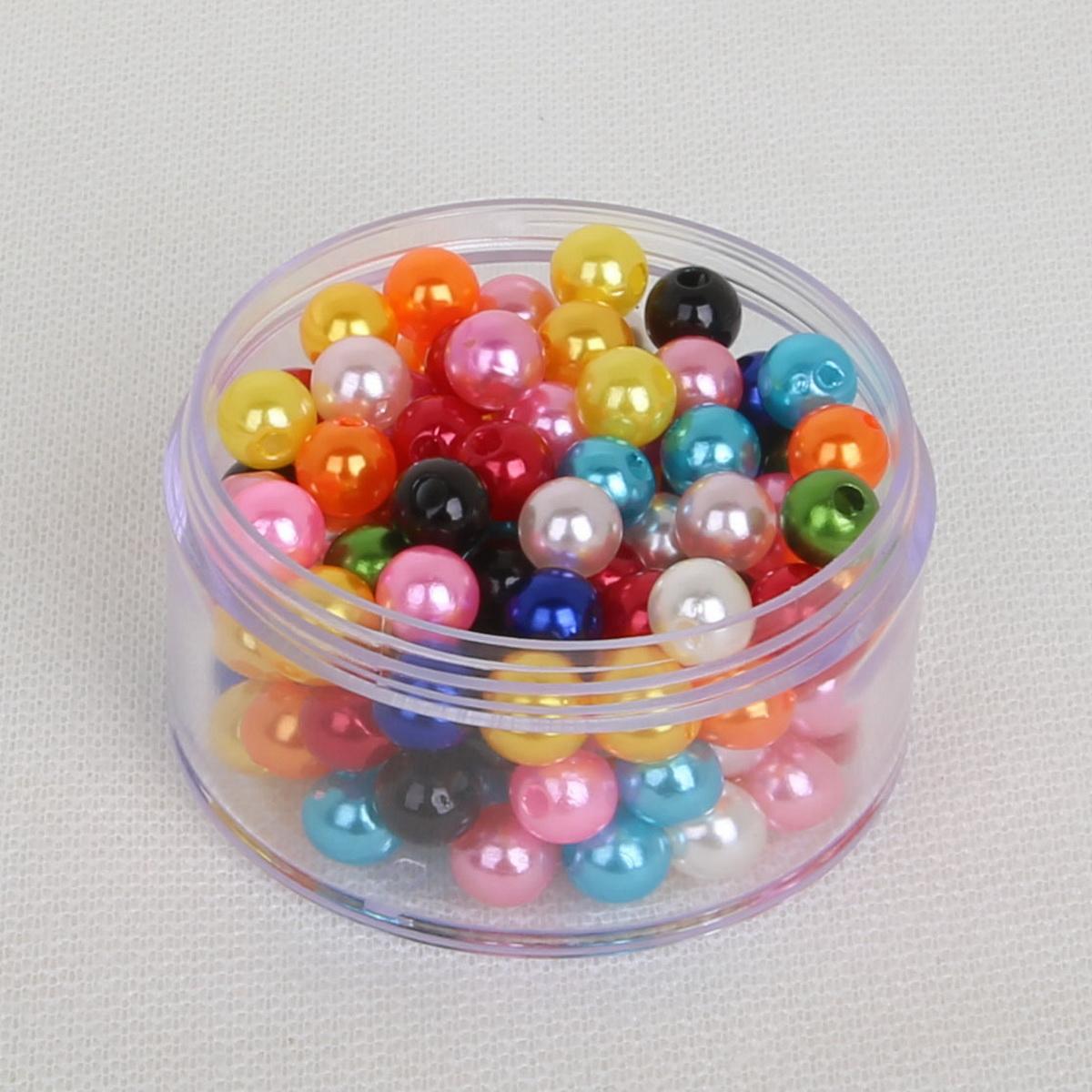 

30-200 шт./пакет акриловые полихроматические круглые свободные бусины DIY браслет ожерелье аксессуары для изготовления ювелирных изделий 8MM 50PCS/BAG