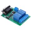 2 Channel Serial Port Relay Module RS232 UART Protocol DB9 Interface Remote Control Switch Board TB3