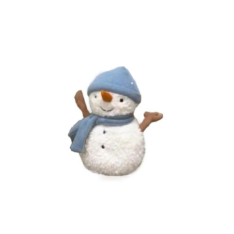 New Cute 10CM Sami Snowman Plush Soft Doll Girl Cute Winter Cartoon Doll Snowman Plush Toy Children's Companion Christmas Gift