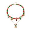 Festive Holiday Necklace Featuring Christmas Tree Charm And Jingle Bells Design Trendy Color Clavicle Chain Jewelry
