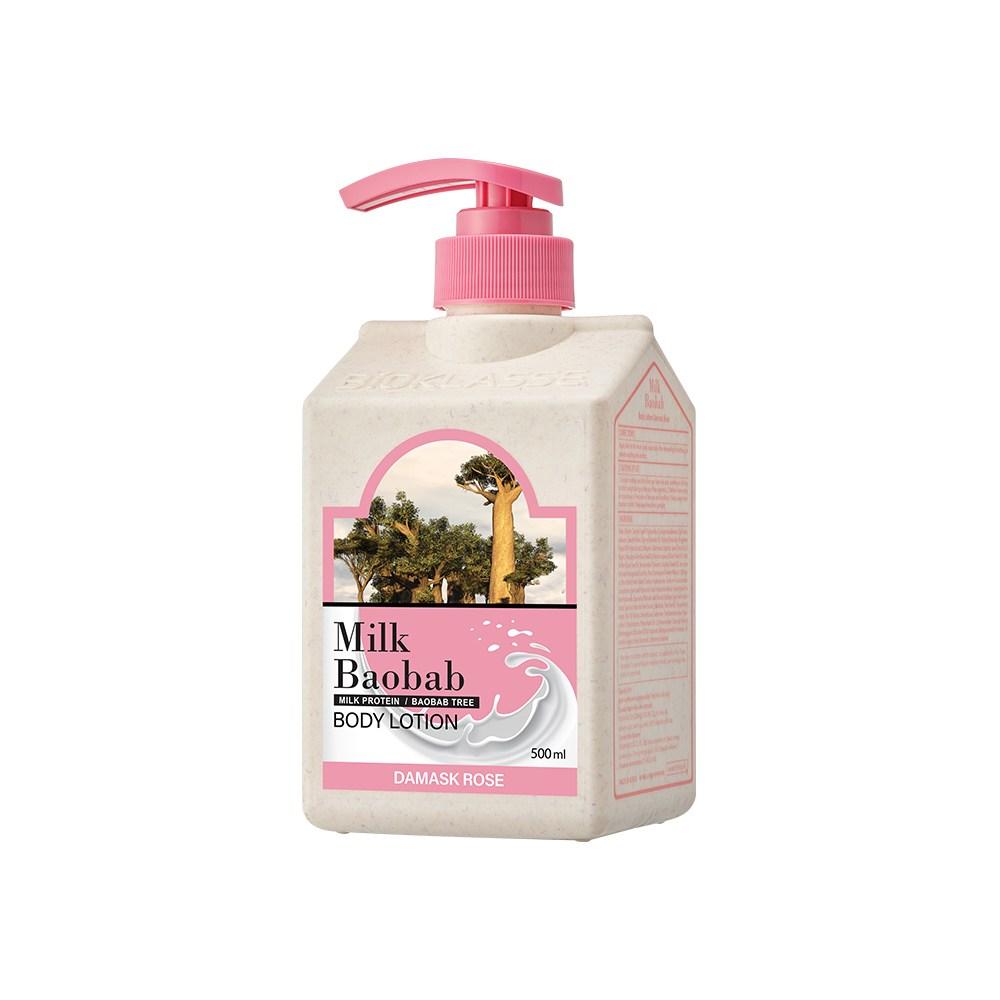 Milk Baobab Balsam do ciała o zapachu róży damasceńskiej, 500ml, 1 sztuka