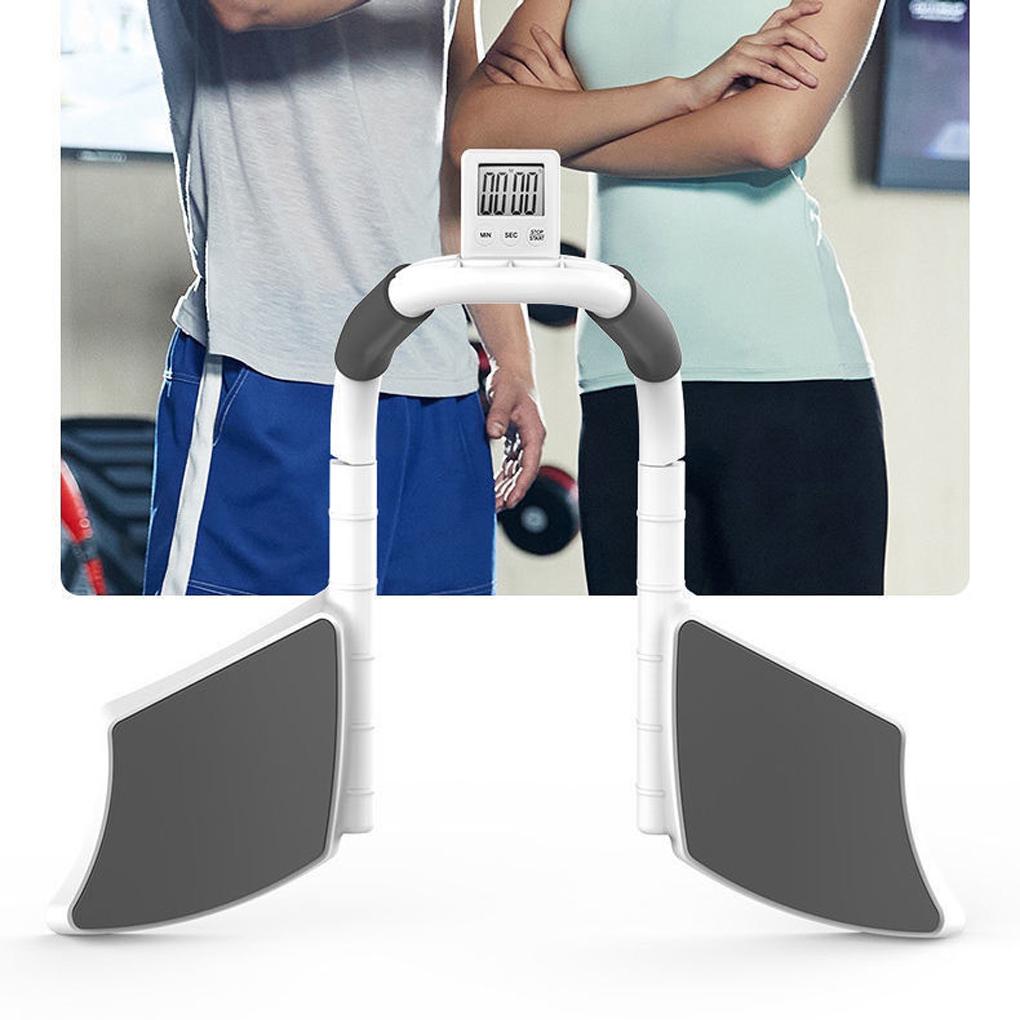 Cronometru LCD Portabil pentru Acasă Antrenor Plank Femei Bărbați Talie Suport pentru Flotări Placă pentru Flotări Echipament de Practică Plăci Asistente