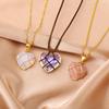 Crystal Heart Necklace with Natural Colored Gemstone Pendant - DIY Wire-Wrapped Heart Shape