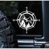 Creative Fashion Compass Car Stickers - Waterproof & Durable PVC Decals