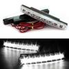 1/2PCS Car LED 12V External White 8Leds Universal Driving Light Daytime Running Light Fog Lamp Durable Auxiliary Lamp Waterproof