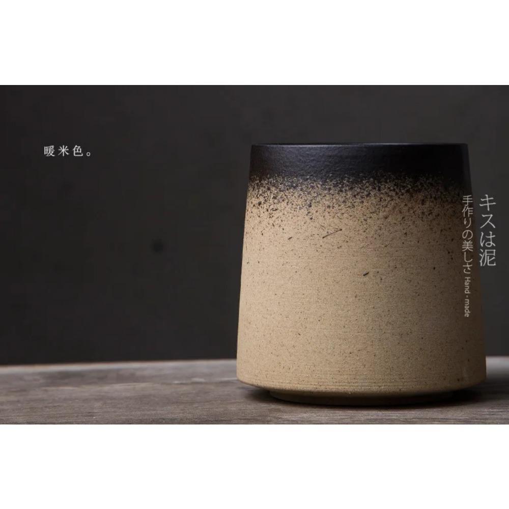 Japanese Style Original Ceramic Mug Personality Porcelain Retro Cup Gradient Mugs Home Office Coffee Tea Drinkware Creative Gift