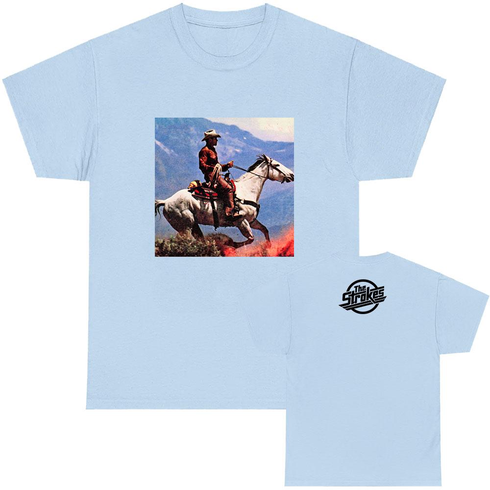 The Strokes Reality Awaits Tee Summer Cotton Short Sleeve Male Tshirt Unisex Streetwear Loose Casual Oneck Fashion Tshirts Top