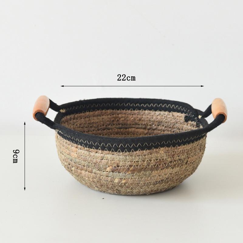 Storage Basket Sundries Organizer Banana Rope Woven Storage Baskets with Handles Snacks Toys Keys Organizer Container Home Decor 2990₽