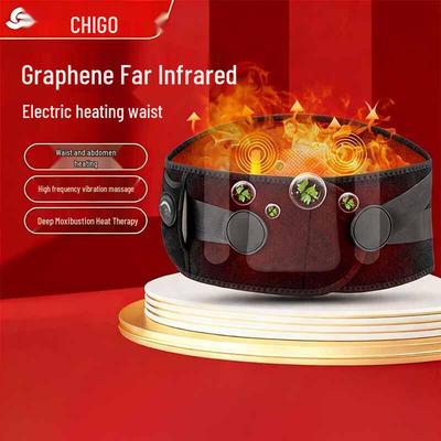 Wireless Graphene Heated Waist Massager Belt CN Plug (adapter Included)