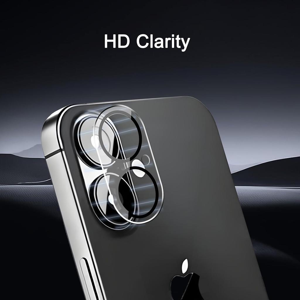2PCS Tempered Glass Camera Lens Protector for iPhone 16E 16 E 15 Pro Max 14 Plus 13 Mini 12 11 iPhone16e iPhone16 16Plus Protection Phone Accessories