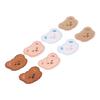 8pcs Bear Patch Cute Bear Pattern Easy Iron Cartoon Patches DIY Craft Bear Iron On Patches for Dress Package