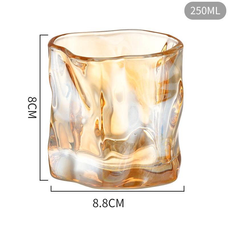 Bicchiere da Whiskey in Cristallo Premium - Design Origami per la Casa o come Regalo