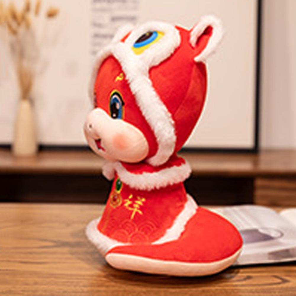 Stuffed Animal Snake Year Mascot Toy PP Cotton Lucky Snake Doll Plushies  Home Decor