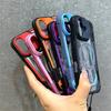 Armor Candy Color Clash For Magsafe Phone Case For 17 16 15 14 Plus 13 12 Pro Max Stand With Wrist Strap Phone Back Cover