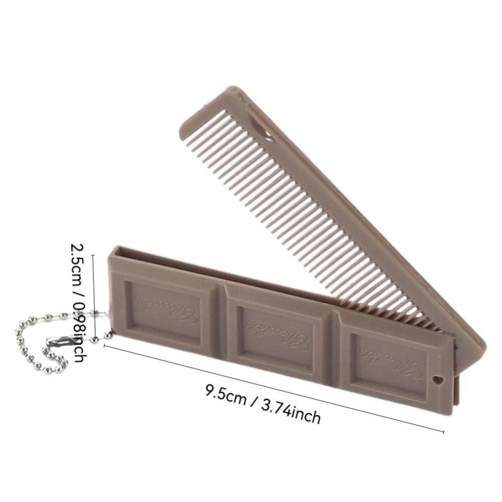 with Mirror Folding Comb Chocolate-Shaped Styling Tool New Hair Comb  Gift