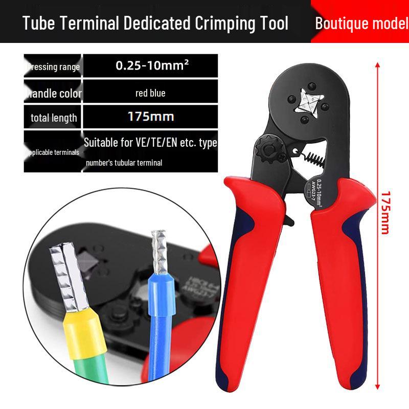 Manuelles Crimp- und Abisolierwerkzeug-Set: Spitzzange für Elektriker