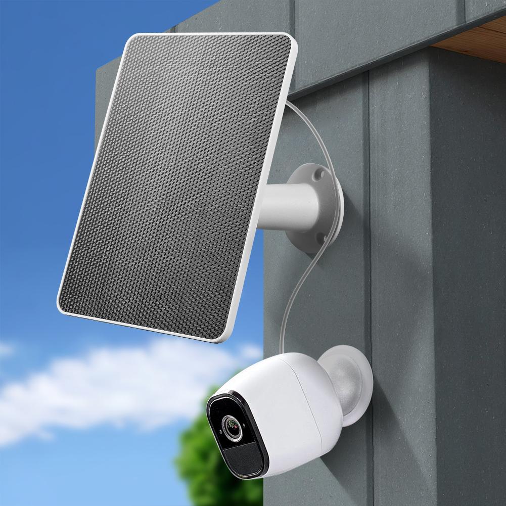10W Solar Panel Charger with Charging Cable Monocrystalline Wall Mount IP65 Waterproof for Arlo Ultra/Ultra 2/Pro 3/Pro 4/Pro 3 4