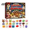 Quetsch-Teigtaschen-Spielzeug für den Weihnachtskalender mit 24 Teigtaschen, weich, sensorisch, Fidget, festliche Raumdekoration, Weihnachtszeit, Kinder