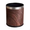 PU Leather Waste Bin Vintage Design Trash Can Stylish Look Retro Double Bucket