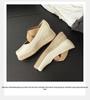 Korean Style 8CM Height Boost Ballet Espadrilles with Thick Sole & Cross Strap Wedge Heel - 2025 Edition