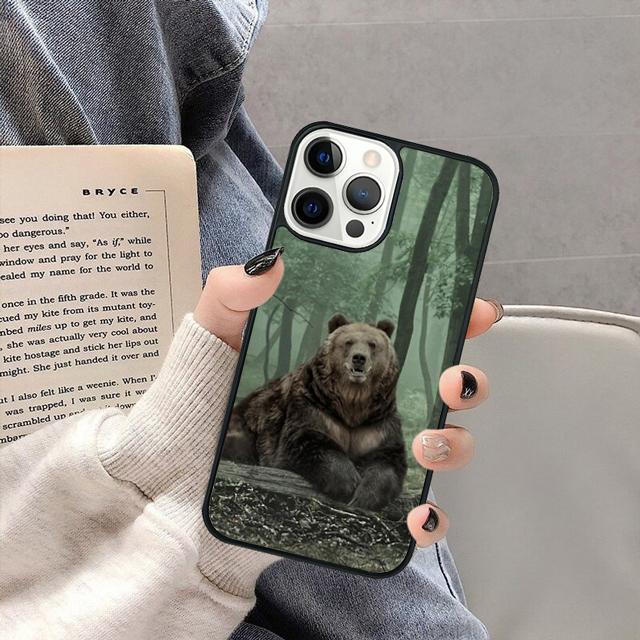 Grizzly Bear Animal Phone Case Cover for iPhone 17 Air 16 16e 15 13 14 11 12 Pro Max Plus  coque fundas Shell