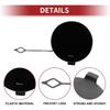 Rear Car Bumper Tow Hook Cover for BMW 428i 2014-2016 Tow Cover Cap with Hook No.51128060849 Black Plastic 1 Pcs