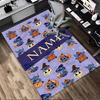 Personalized Name Halloween Stitch Living Room Non-Slip Area Rug Soft Carpet for Bedroom Kids Playroom Sofa Office Home Decor Doormat