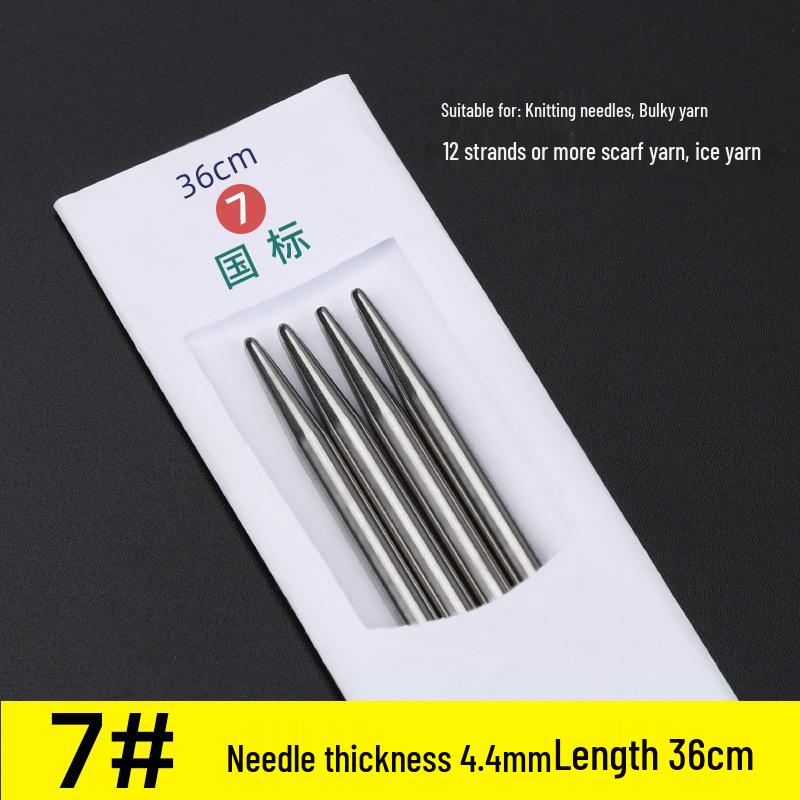 Three Swallow Stainless Steel Knitting Needles Set for Handmade Scarves and Sweaters