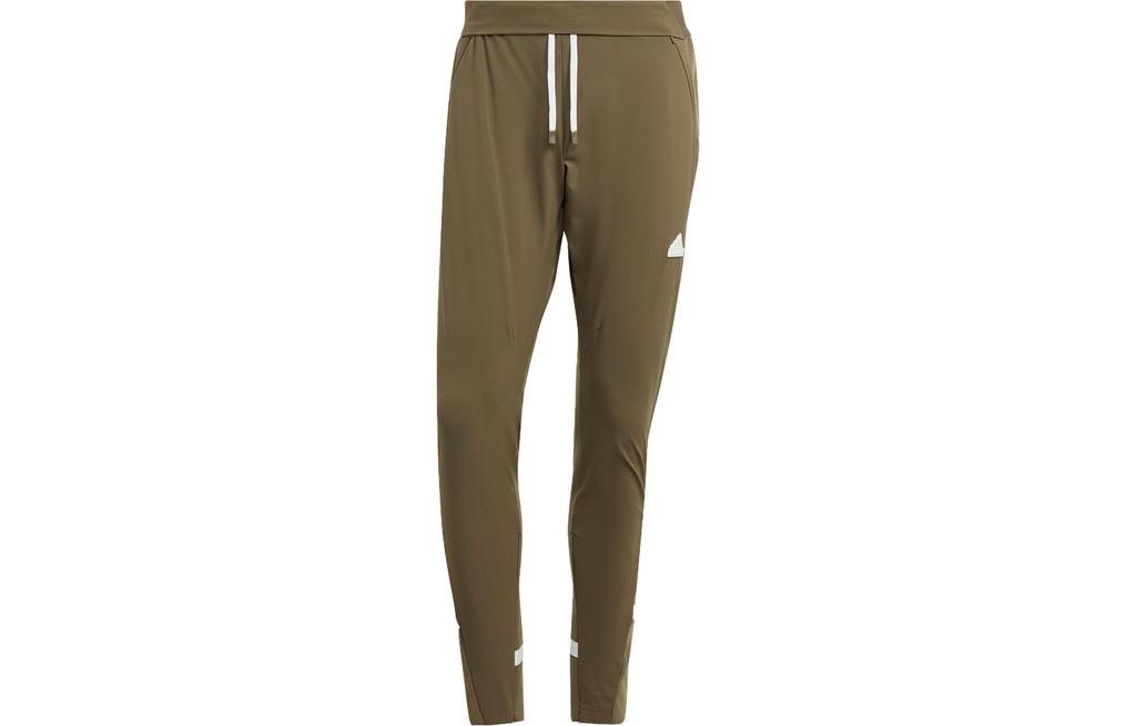adidas Day Knitted Sweatpants Men's Strata Olive Green Moderate Slim Fit Pants IC8018