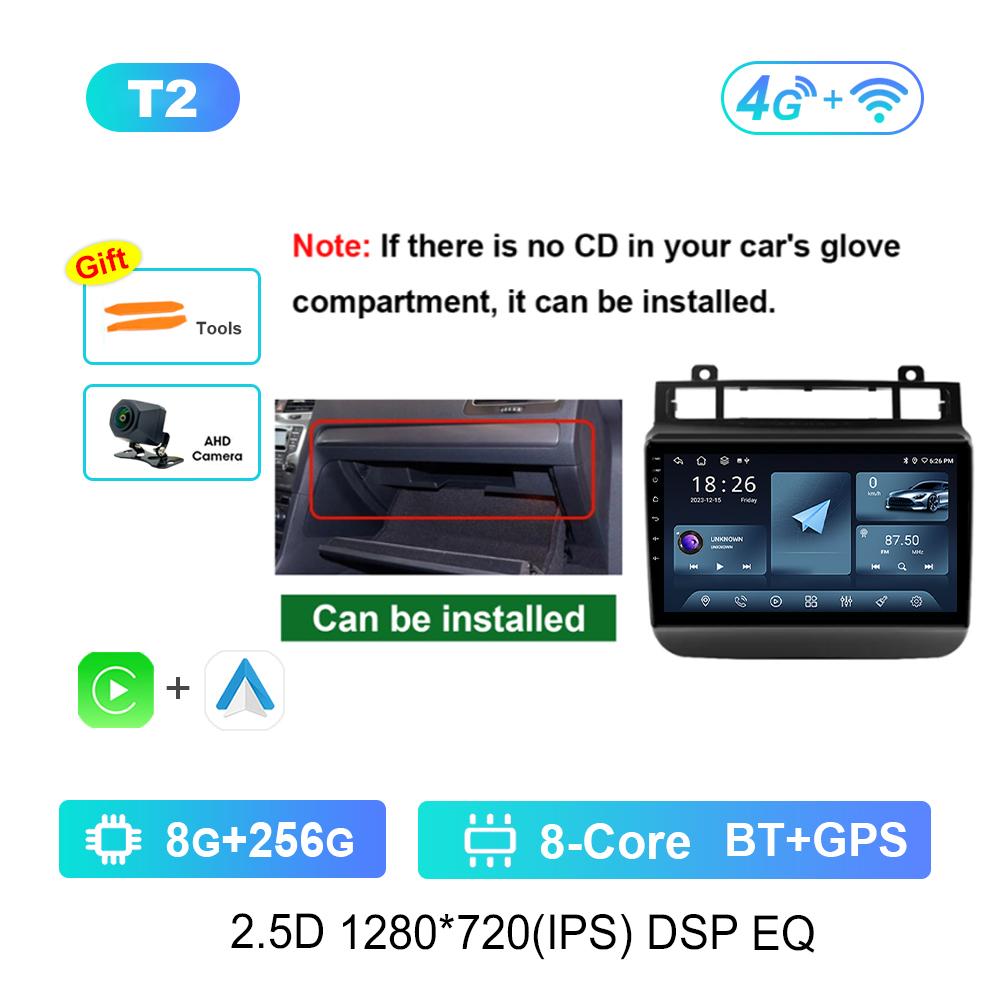 Car Radio Multimedia Player for VW Volkswagen Touareg FL NF 2011 - 2017 GPS Navi 4G IPS Screen Android System Head Unit Carplay