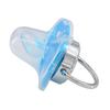 Luxe Blauwe Baby Fopspeen Clips Cover Set Bling BPA Gratis Siliconen Pasgeboren Bijtring Baby Dummy Fopspeen Tepel Kraamcadeau