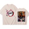 New Fashion Japanese Anime Demon Slayer Women's Men Cotton Printed T Shirt Harajuku O Neck Streetwear Unisex Tops for Fans Gift