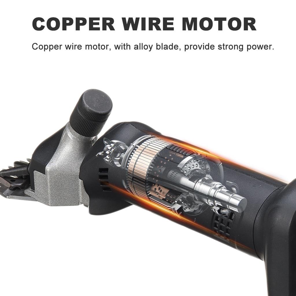 21V 6 Geschwindigkeiten Akku-Elektro-Schaf-Tierhaarschneider Scherkit Ziege Haustier Tier Bauernhof Schnittschere Wolle Schneidmaschine mit Akku 3200 U/min