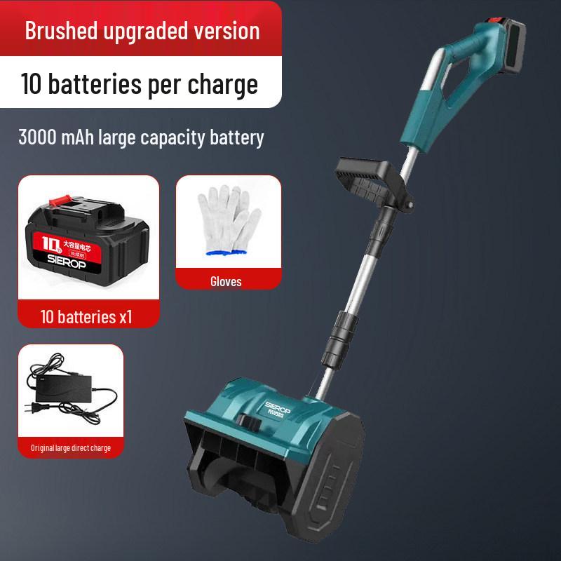 Cordless Electric Snow Sweeper - Compact Lithium Battery Snow Shovel