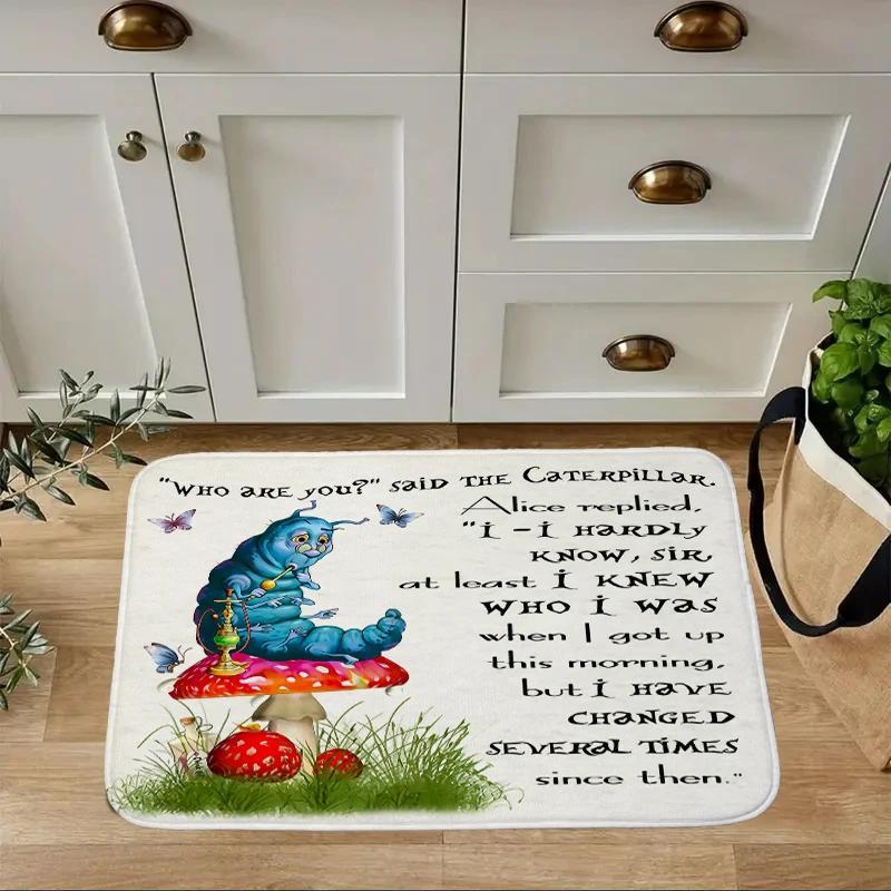 

Cartoon Girl Print Door Mat Pattern Cute Children Rug Living Room Fairy tale world Entrance Doormat Kitchen Front Non-slip Rug 40x60cm