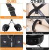 NEW  Sex Bondage Restraints Kit 3 in 1 Leather Thigh Sling Breasts Belt Behind Back Handcuffs Open Legs SM Slave Fetish
